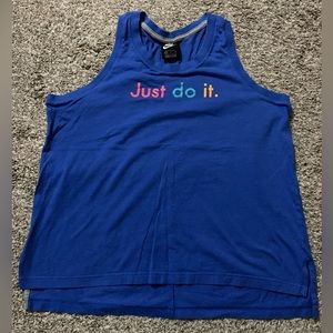 Nike racer back cotton tank top